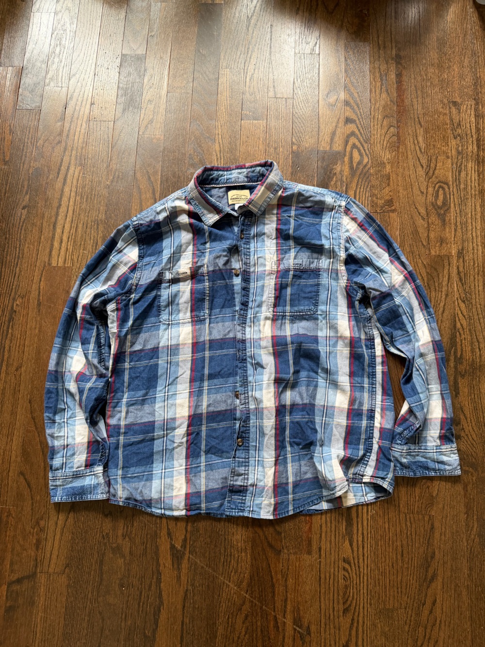Vintage Roebuck & Co Plaid Button Up